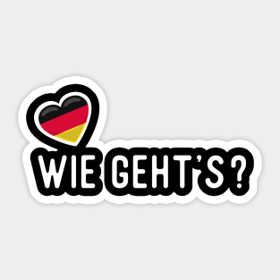 Germany Wie Geht's Sticker